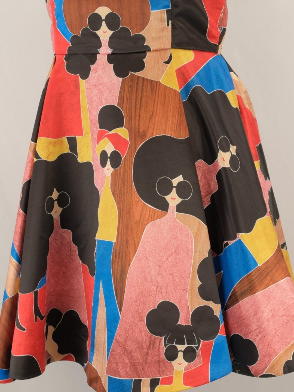 Alice + Olivia Stasia Stacey Print Pleated A-Line Mini Dress, Pink Multi, US 6 - Picture 10 of 10